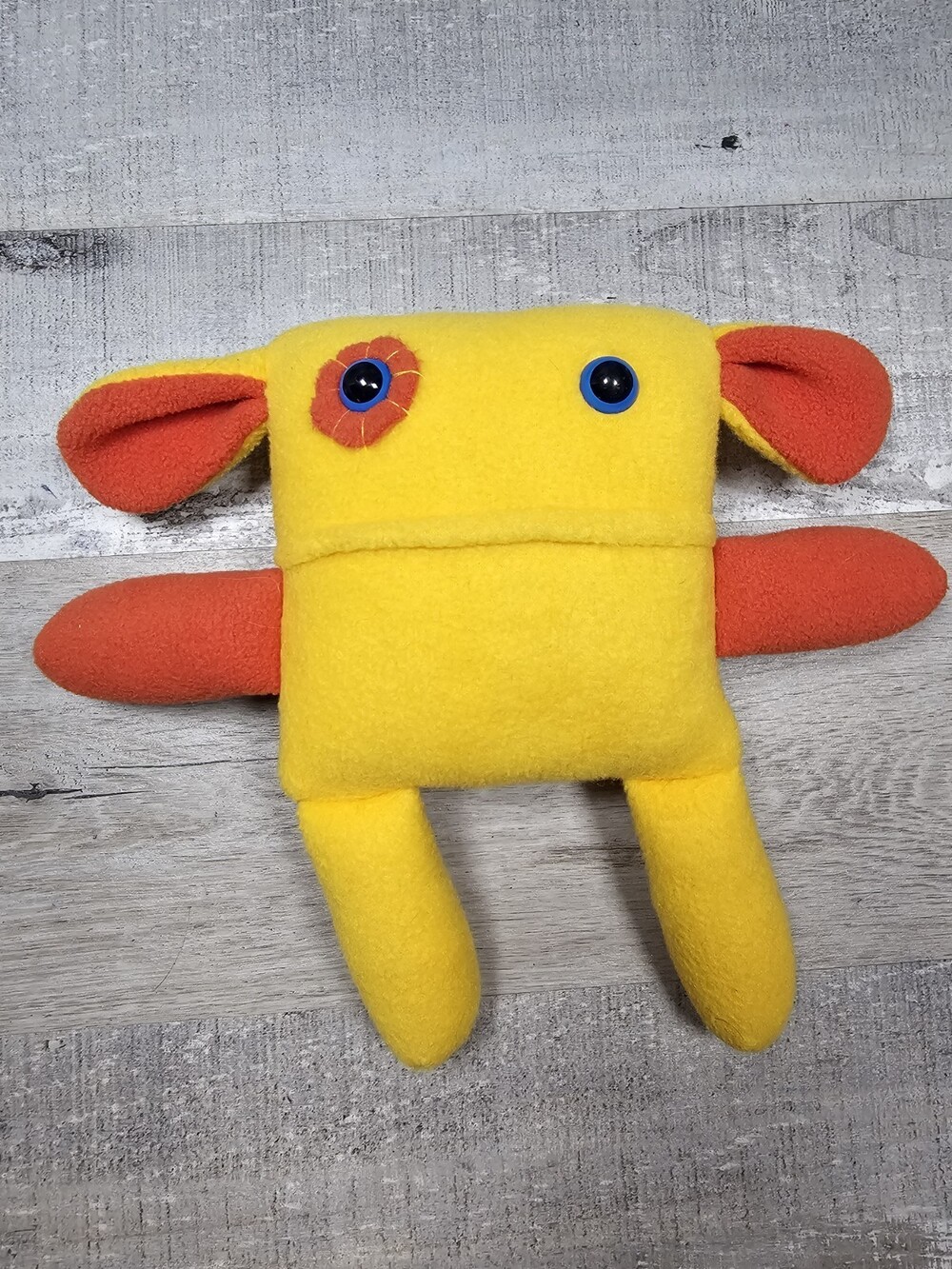 Mr. Sogs Creatures Plush Doll Monster Yellow Orange 9"
